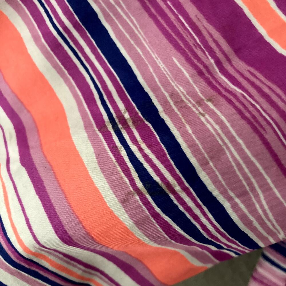 Columbia Pixel Grabber Lightweight Jacket Hood Stripes Pink Orange Blue M 10/12 - Picture 4 of 9